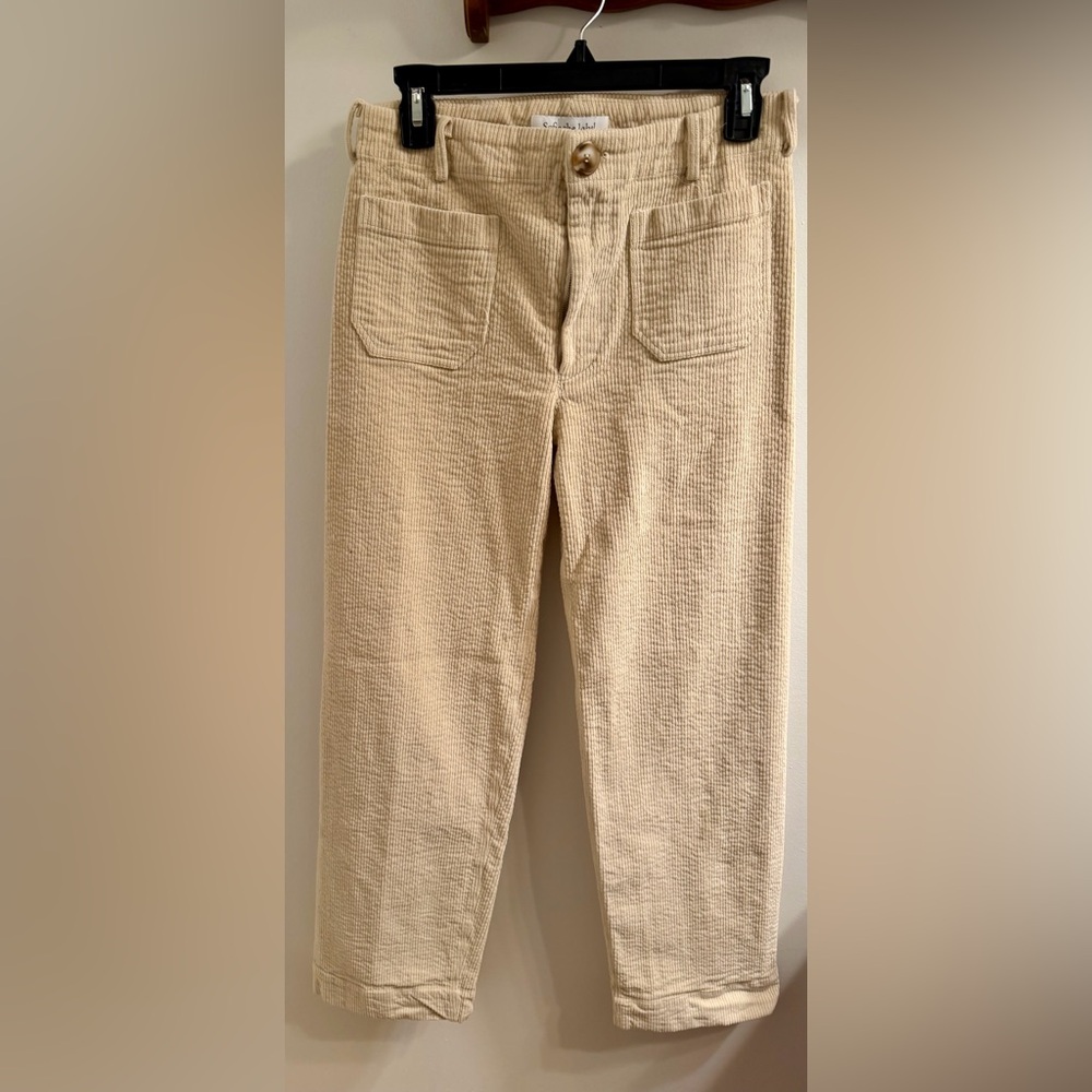 Sofie the Label Beige Corduroy Pants – Size L (Runs Small)